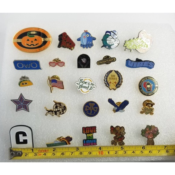 Mix Lot 25 Lapel Pins Vintage Current Assorted Themes Various Pinbacks - Picture 2 of 7